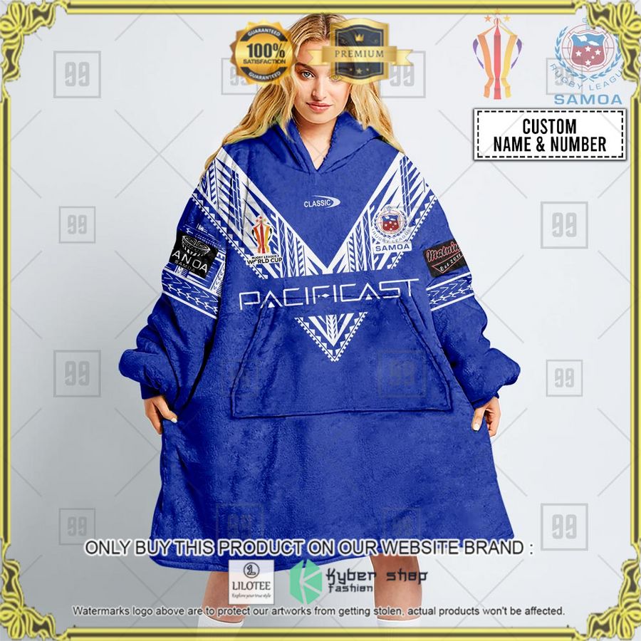 rugby league world cup 2022 samoa rugby persomalized hoodie blanket 1 96644