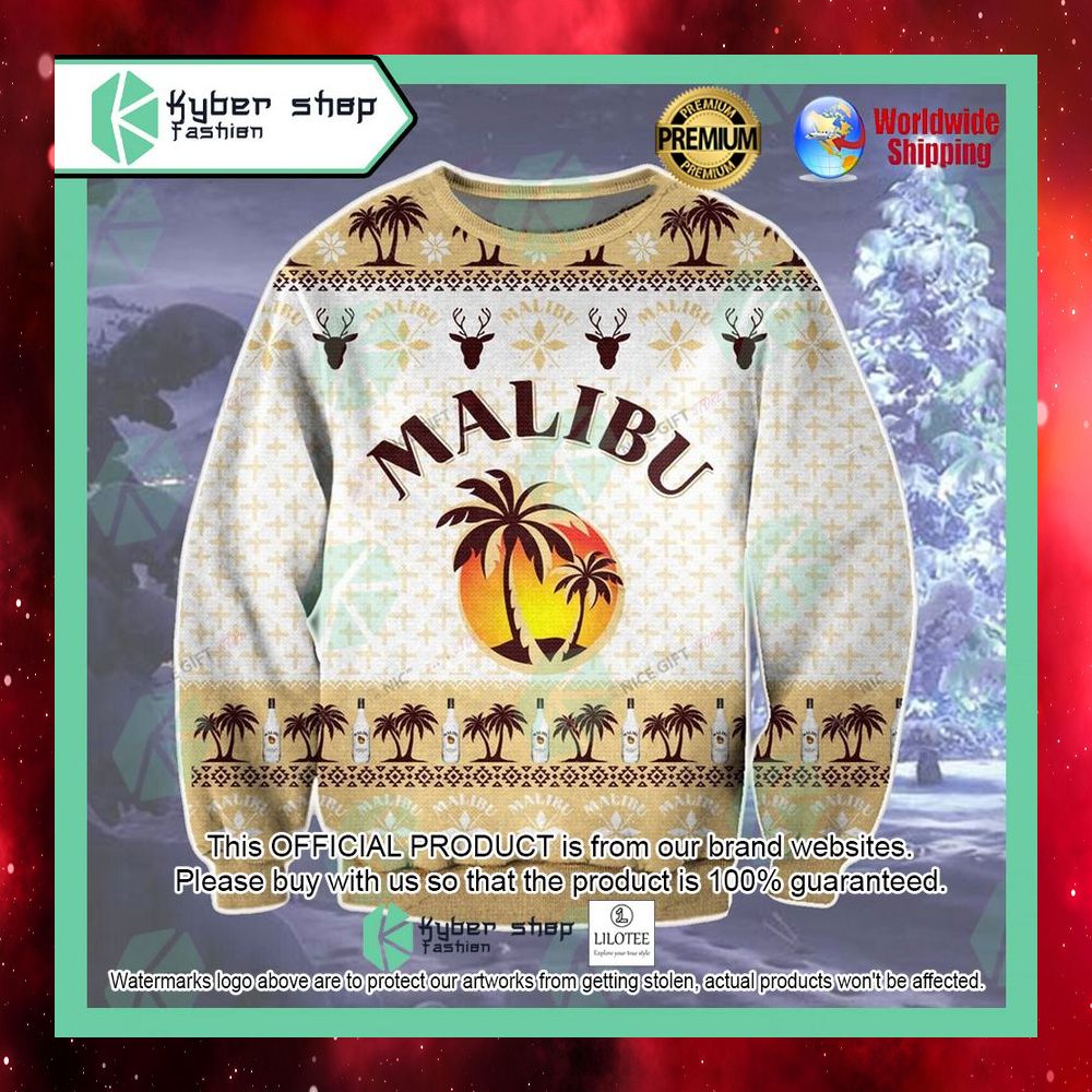 rum malibu christmas sweater 1 218