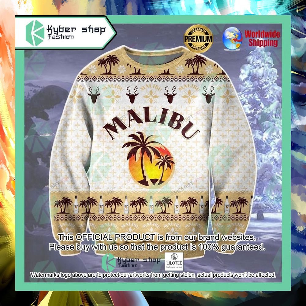 rum malibu christmas sweater 1 457