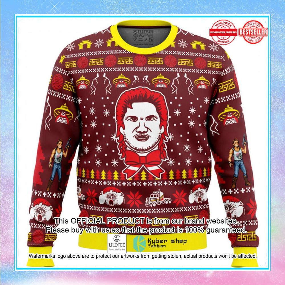russell for the holidays big trouble in little china christmas sweater 1 297