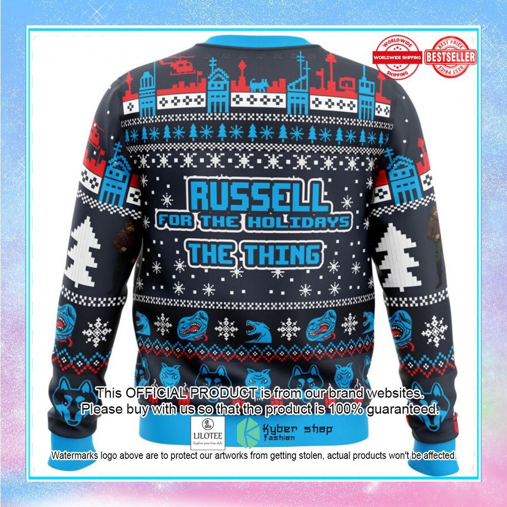 russell for the holidays the thing christmas sweater 2 237