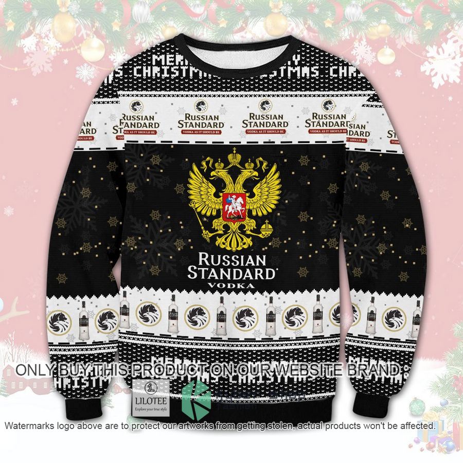 Russia Standard Vodka Christmas Sweater, Sweatshirt 8