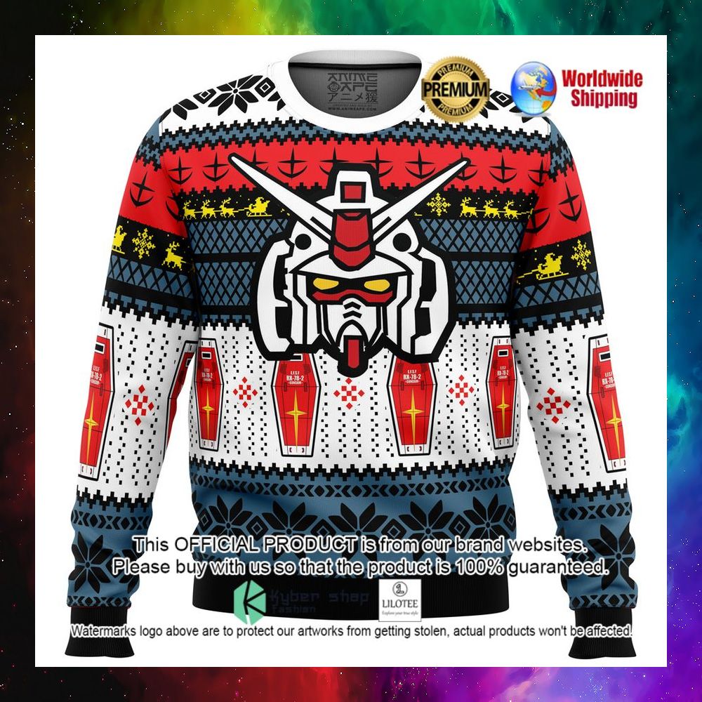 rx 78 gundam christmas sweater 1 663