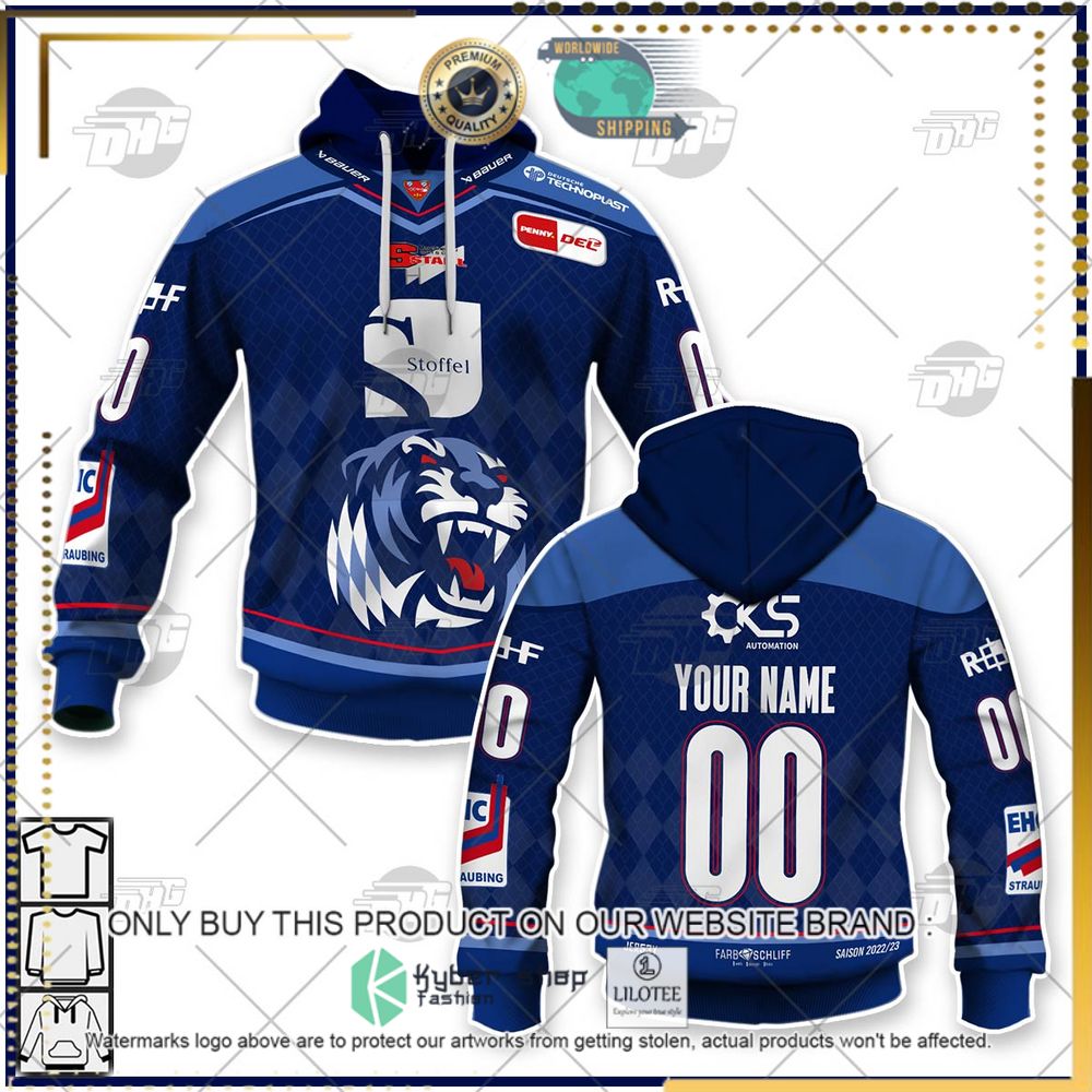 personalized del straubing tigers blue 3d hoodie shirt 1 80851