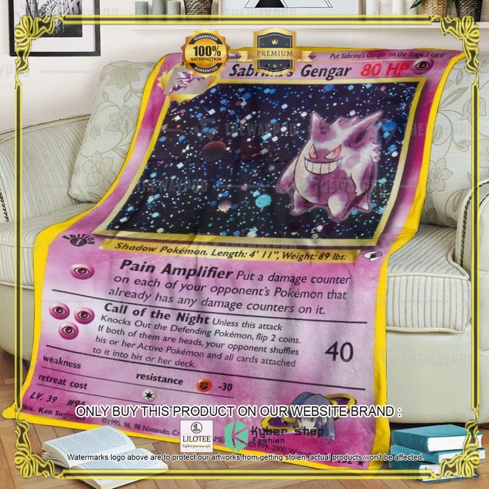 Sabrina's Gengar Anime Pokemon Blanket - LIMITED EDITION 7