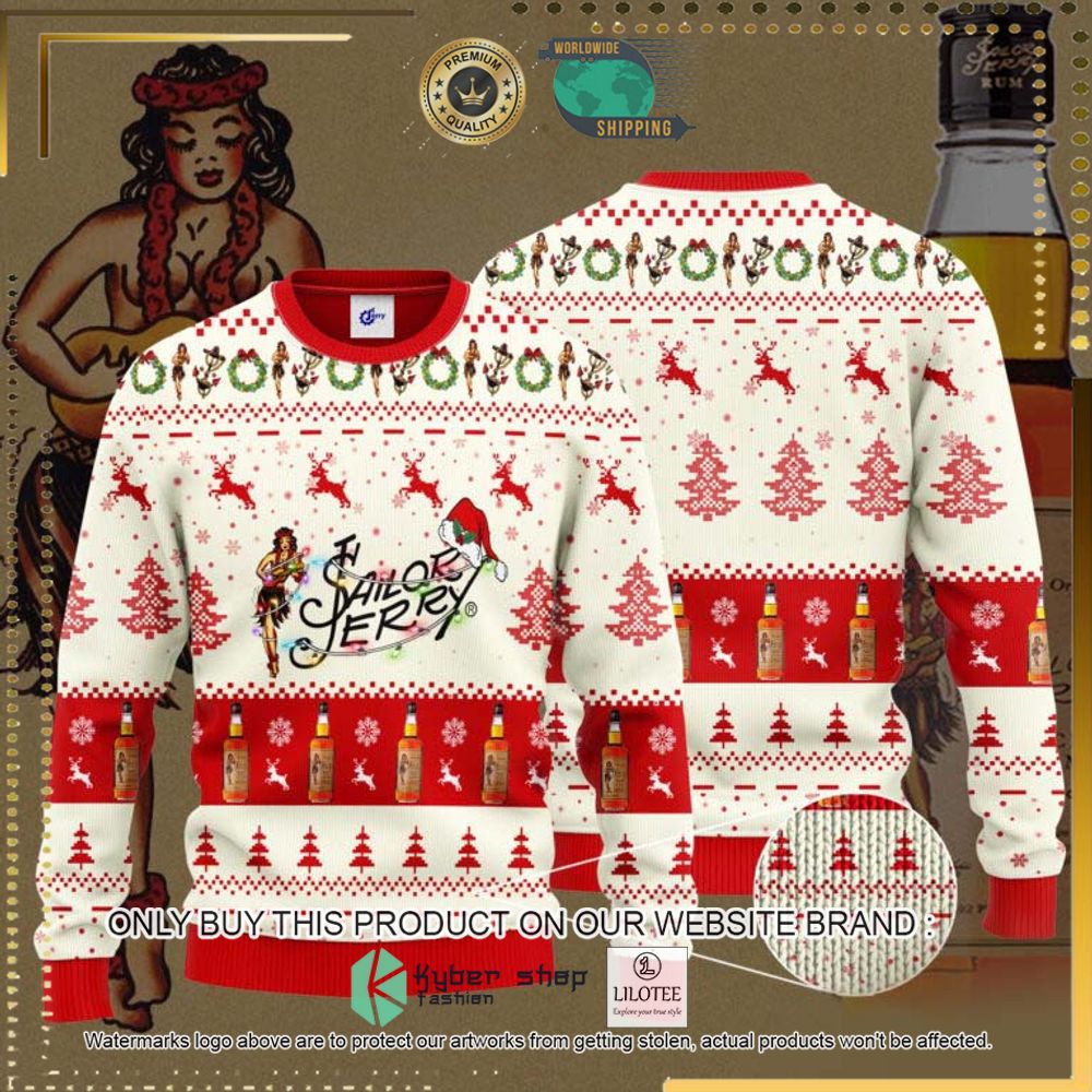 sailor jerry santa hat knitted christmas sweater 1 38579