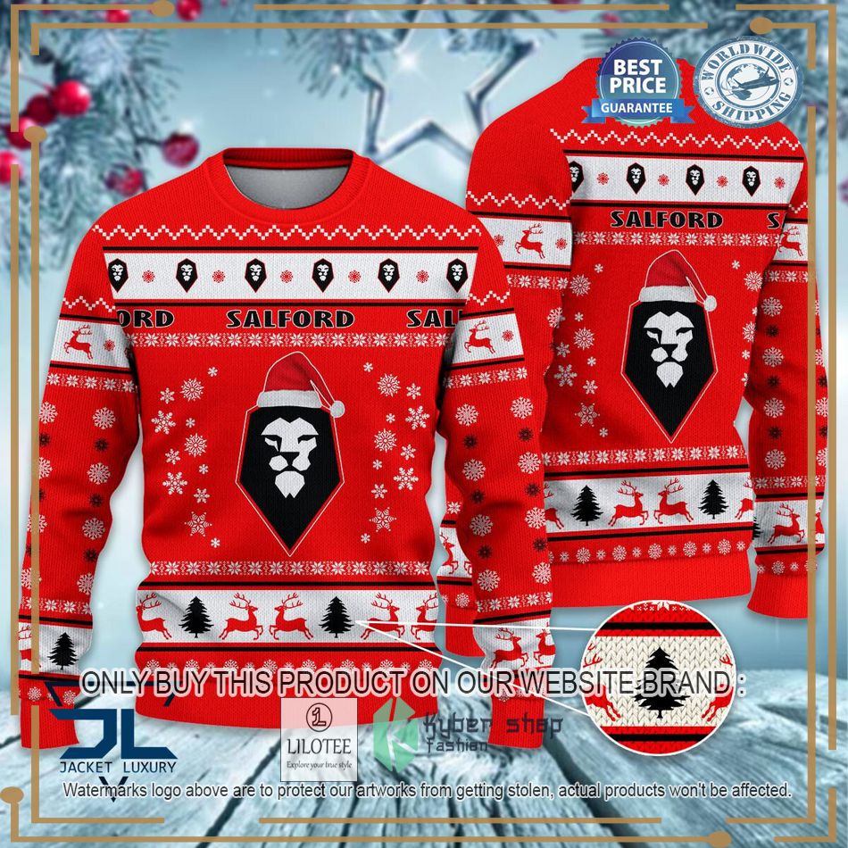 Salford City EFL Ugly Christmas Sweater - LIMITED EDITION 7