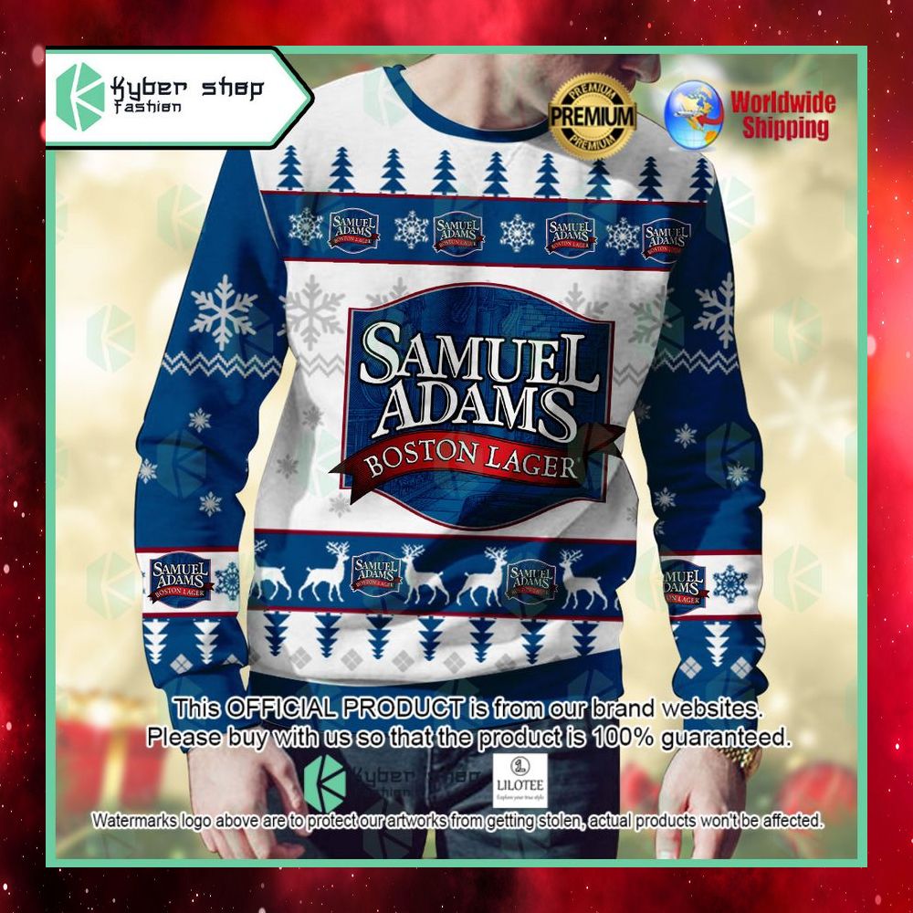 samuel adams boston lager beer ugly sweater 1 620