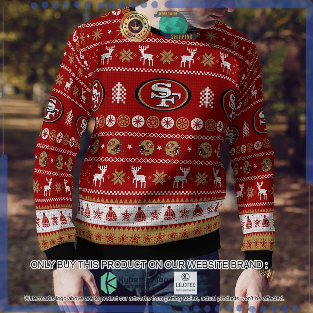 san francisco 49ers football team holiday christmas sweater 1 92188
