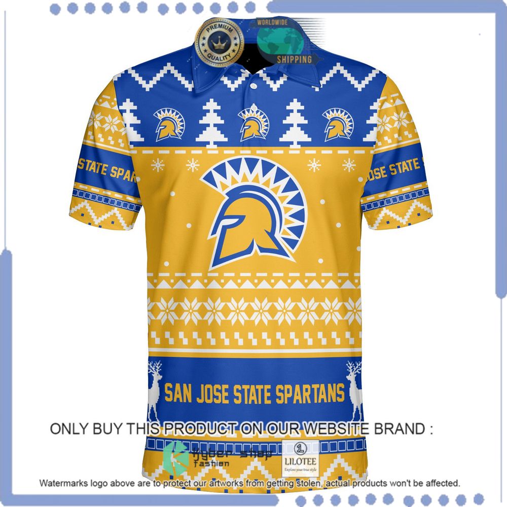 san jose state spartans personalized sweater polo 1 43234