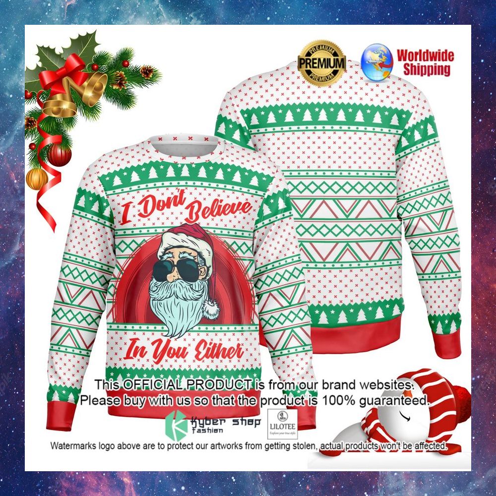 santa dont believe in you either sweater 1 265