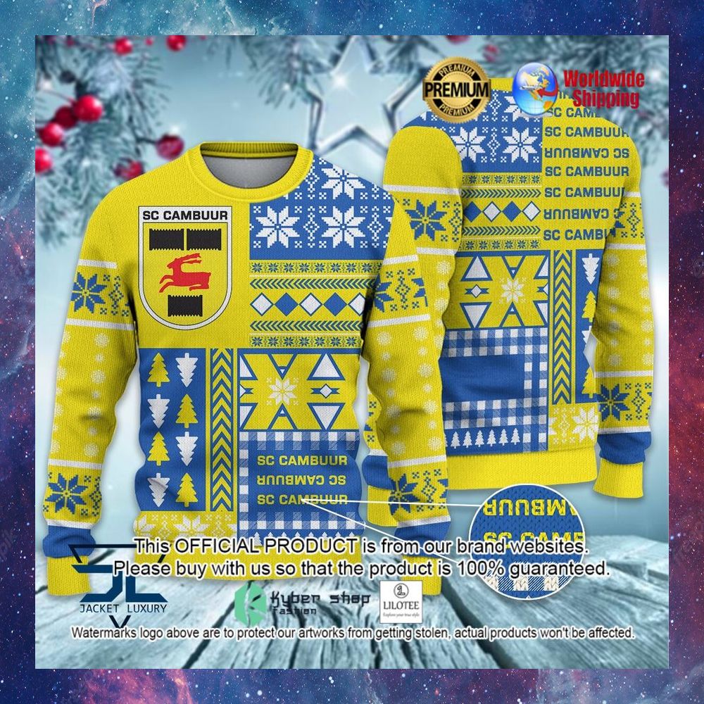 sc cambuur blue yellow sweater 1 681