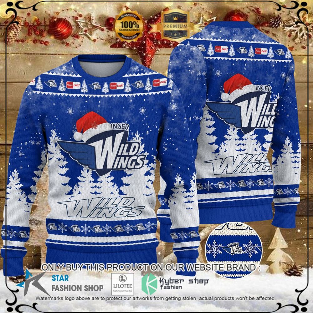 schwenninger wild wings blue white christmas sweater 1 60426