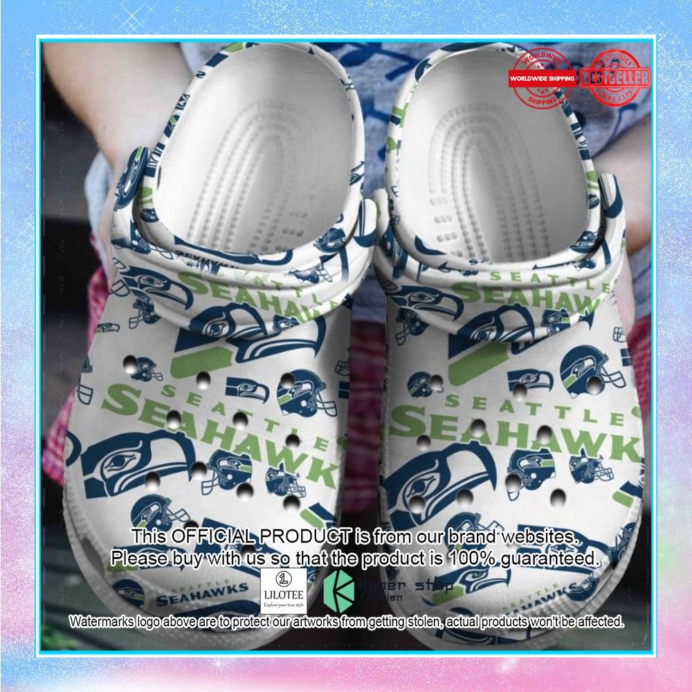 Seattle Seahawks Crocband Shoes 4 seattle seahawks crocband shoes 1 297