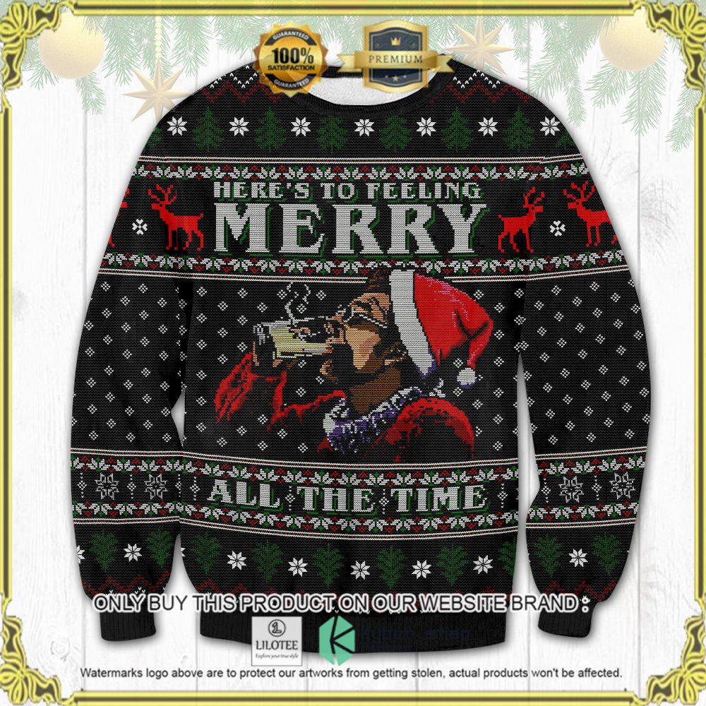 seinfield here to feeling merry ugly sweater 1 45478