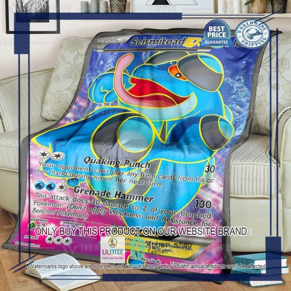 Seismitoad EX Pokemon Blanket - LIMITED EDITION 7