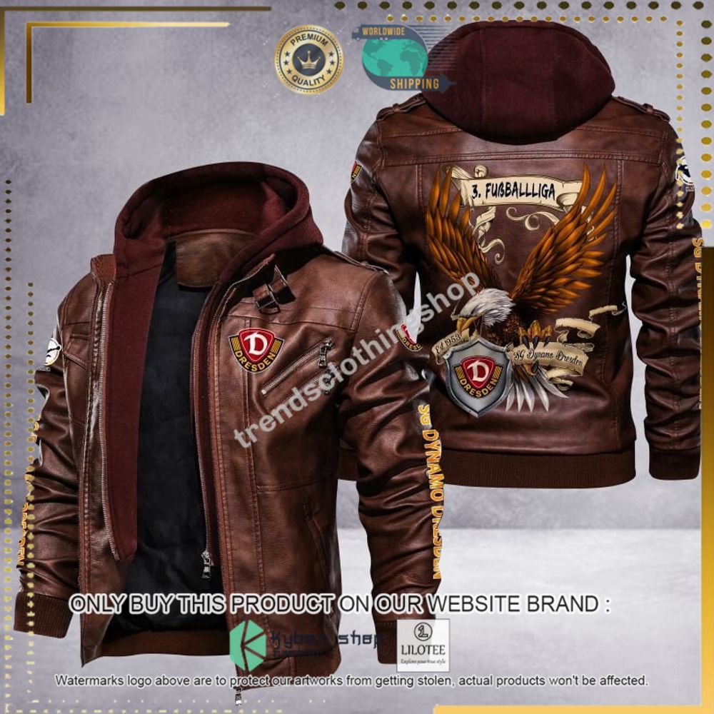 sg dynamo dresden fussball liga eagle leather jacket 1 96479