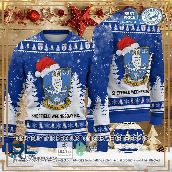 sheffield wednesday blue christmas sweater 1 81953