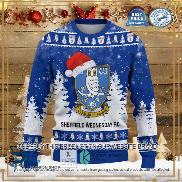 sheffield wednesday blue christmas sweater 2 93263