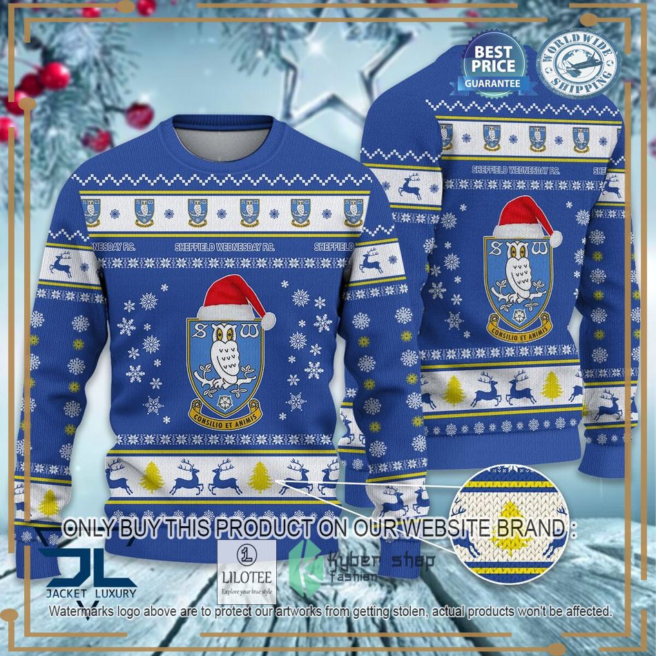 Sheffield Wednesday EFL Ugly Christmas Sweater - LIMITED EDITION 7