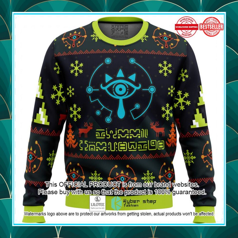 sheikah legend of zelda christmas sweater 1 25