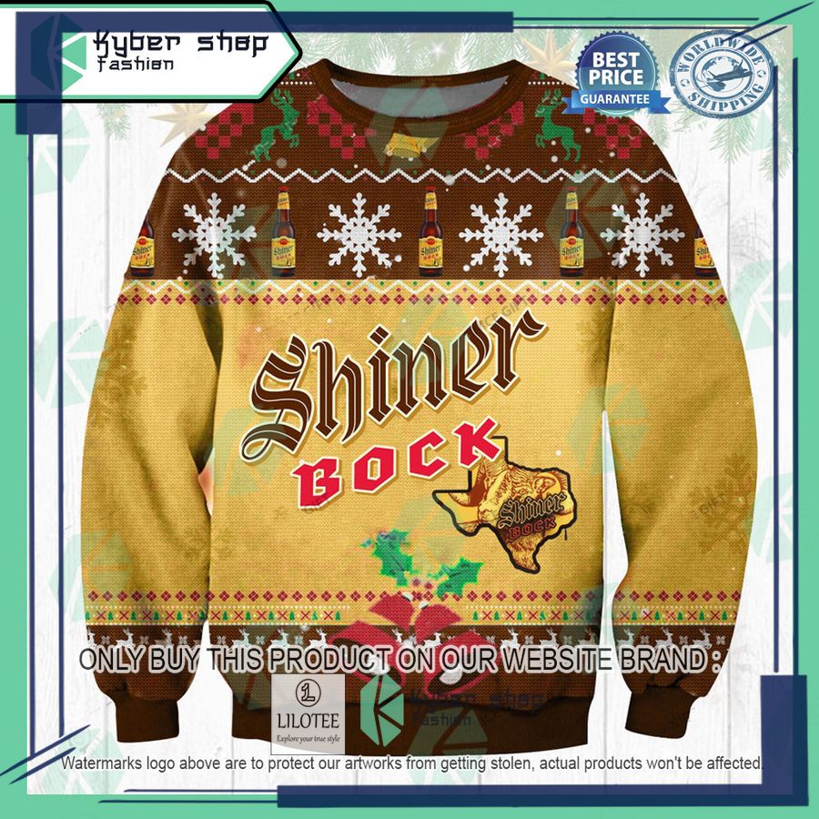 shiner bock ugly christmas sweater 1 89094