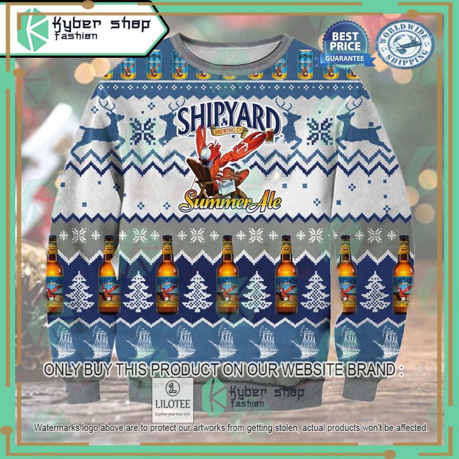 shipyard summer ale ugly christmas sweater 1 4753