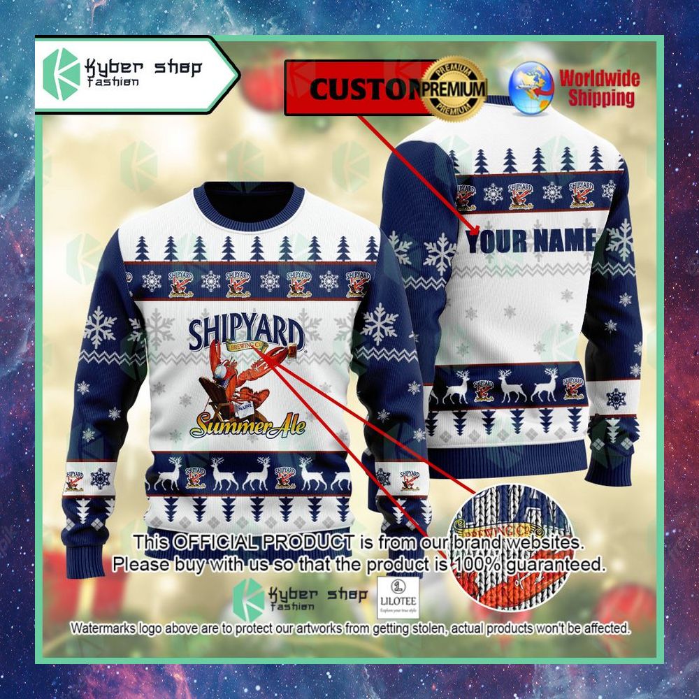 shipyard summer ale ugly sweater 1 314