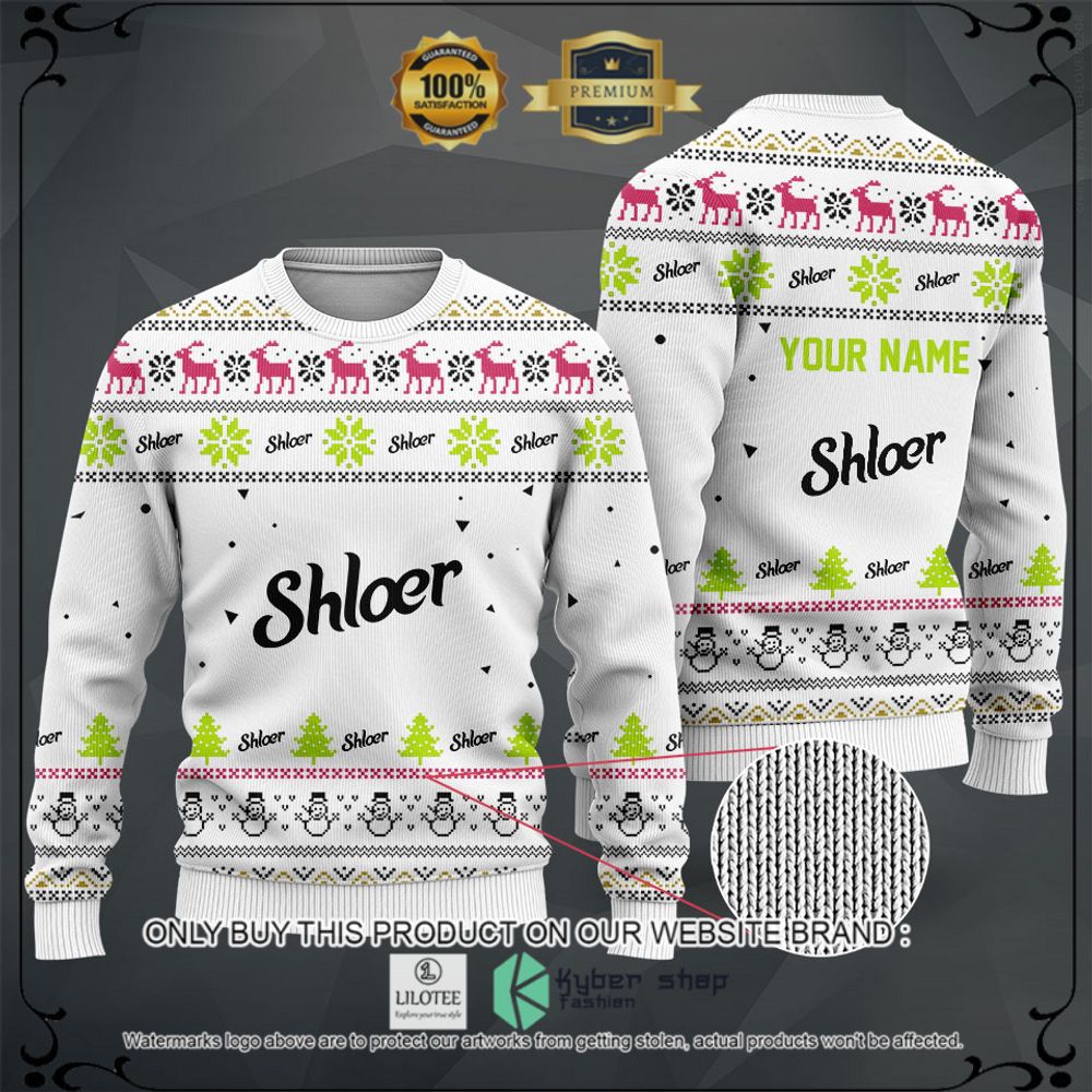 shloer your name white christmas sweater hoodie sweater 1 42146