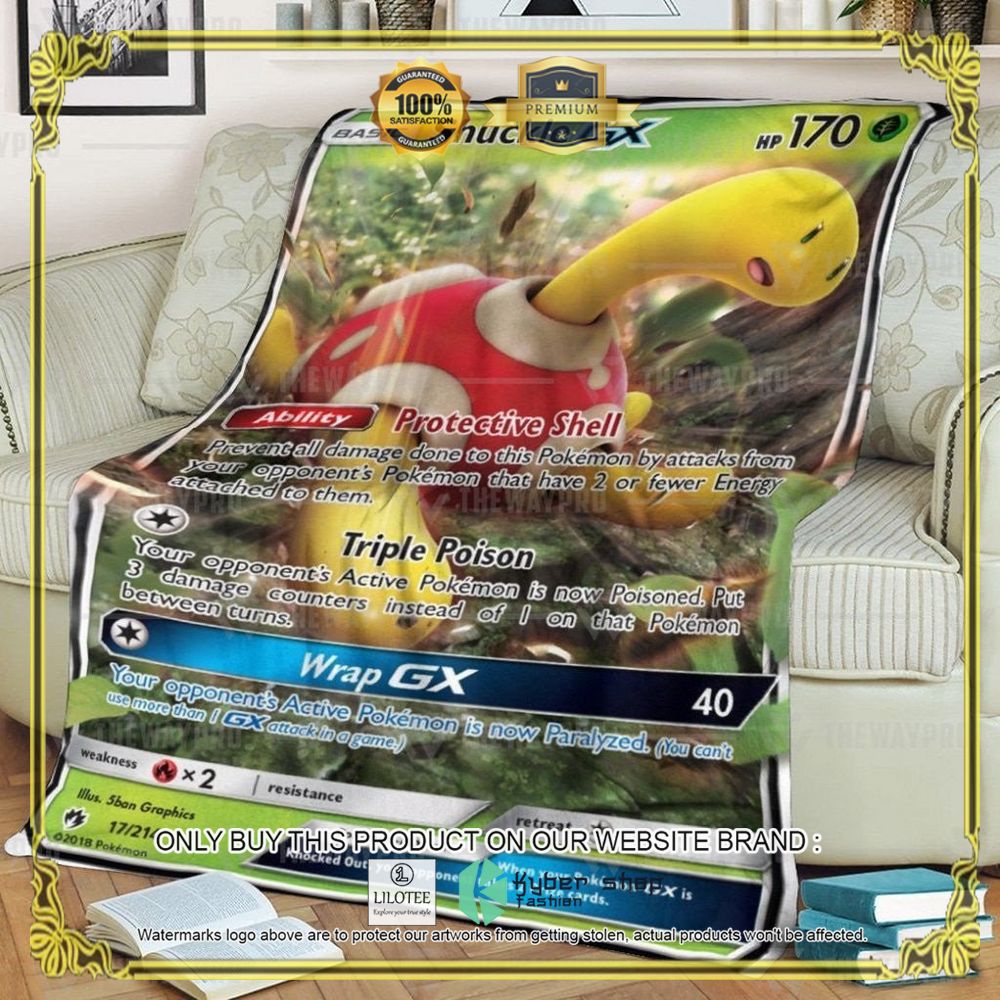 Shuckle GX Lost Thunder Anime Pokemon Blanket - LIMITED EDITION 7