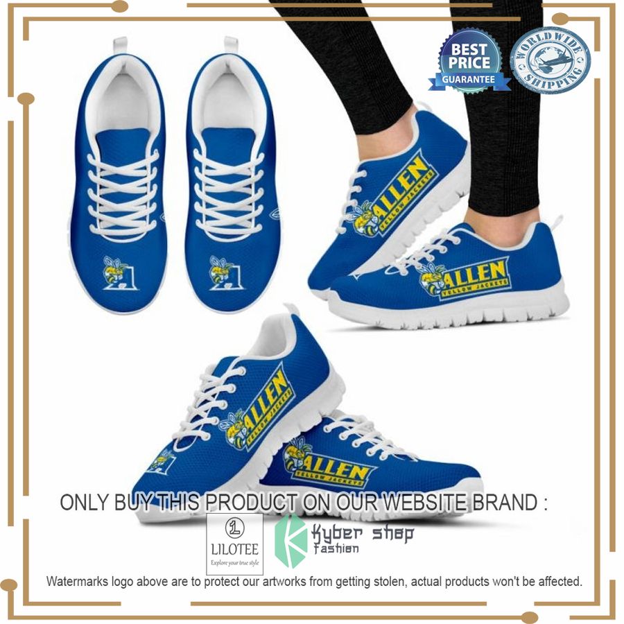 SIAC Allen University Yellow Jackets Sneaker Shoes - LIMITED EDITION 9