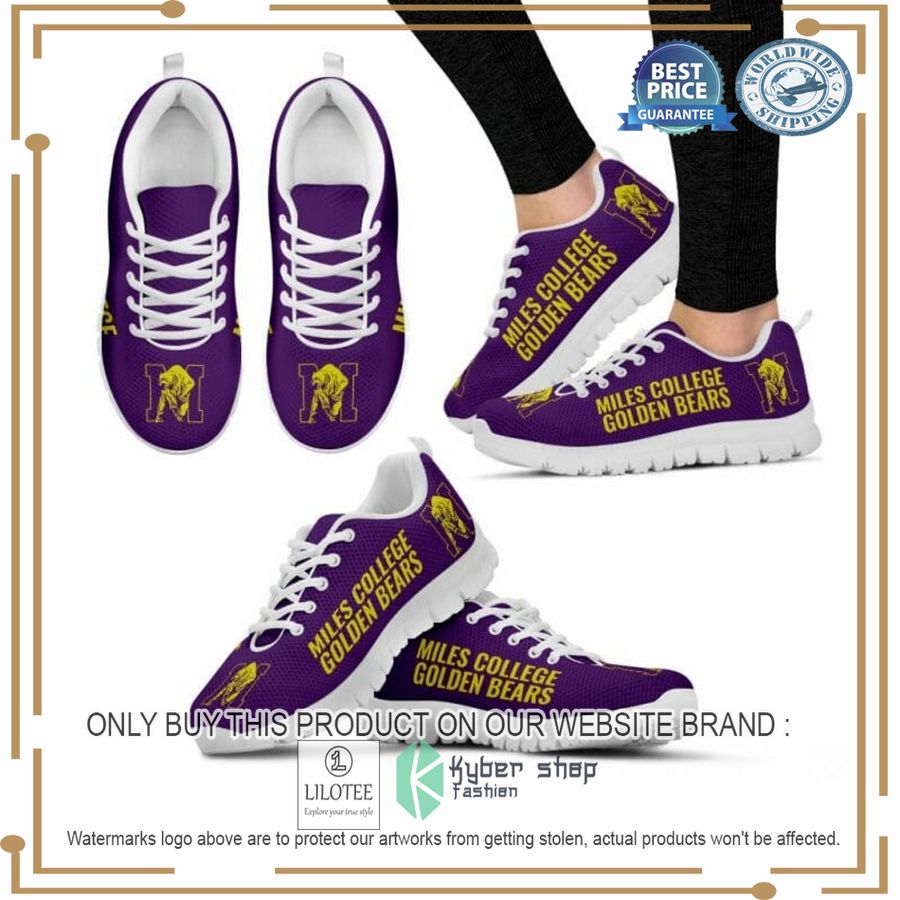 SIAC Miles College Golden Bears Sneaker Shoes - LIMITED EDITION 9