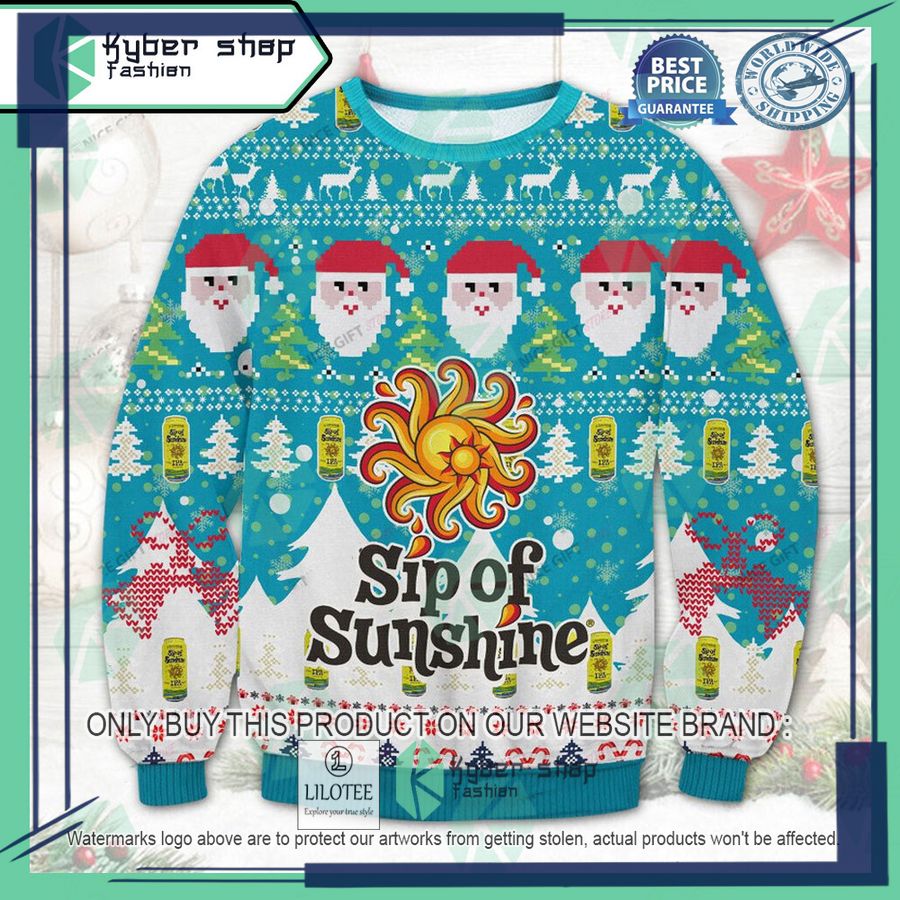 sip of sunshine ugly christmas sweater 1 54045