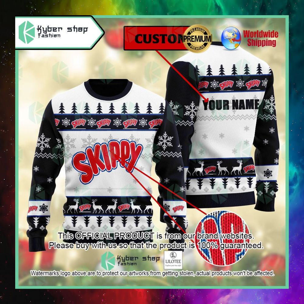 skippy custom name christmas sweater 1 143