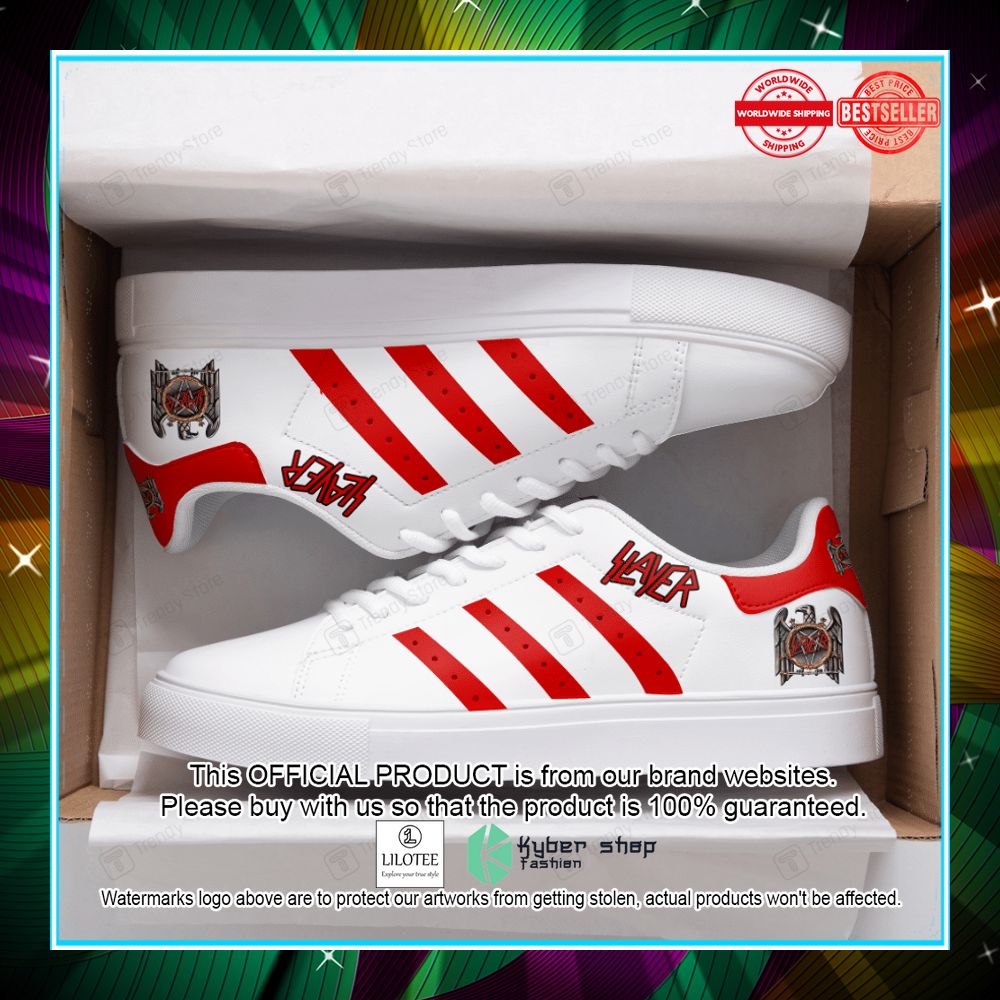 slayer white red stan smith shoes 1 362