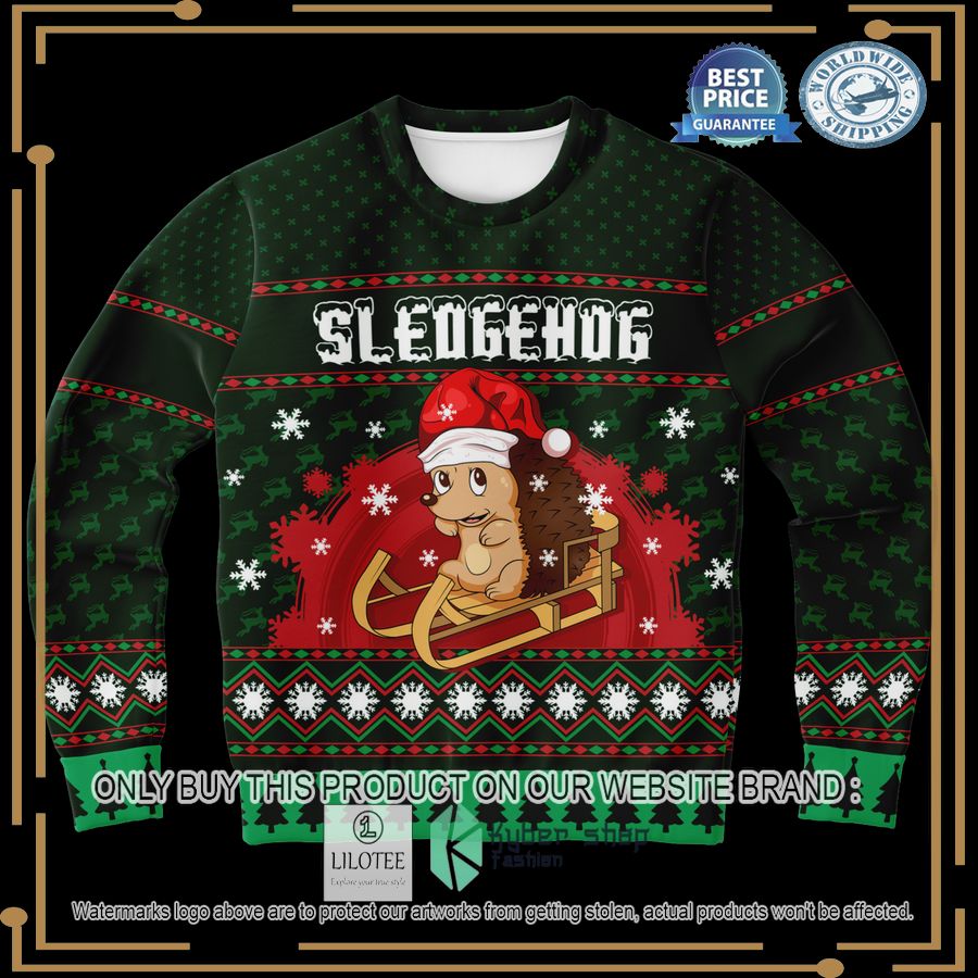 sledgehog christmas sweater 1 98372