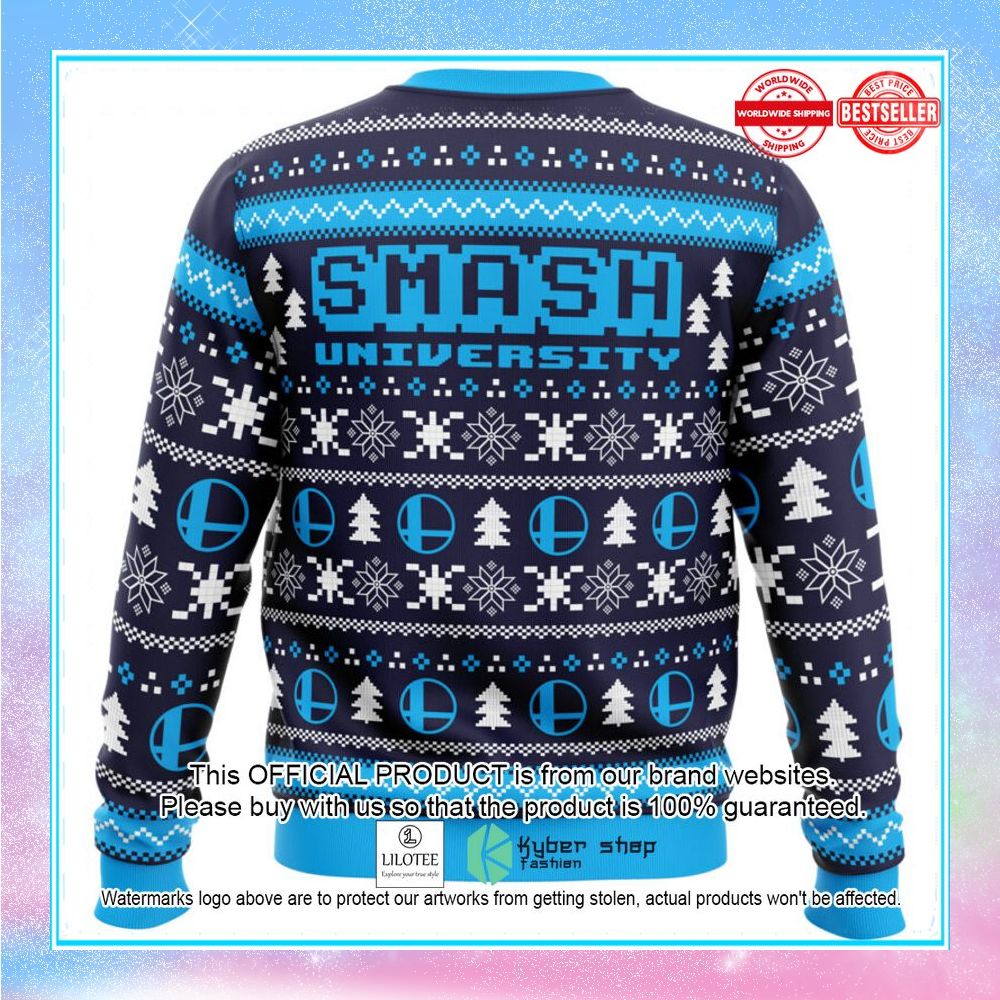 smash university super smash bros christmas sweater 2 832