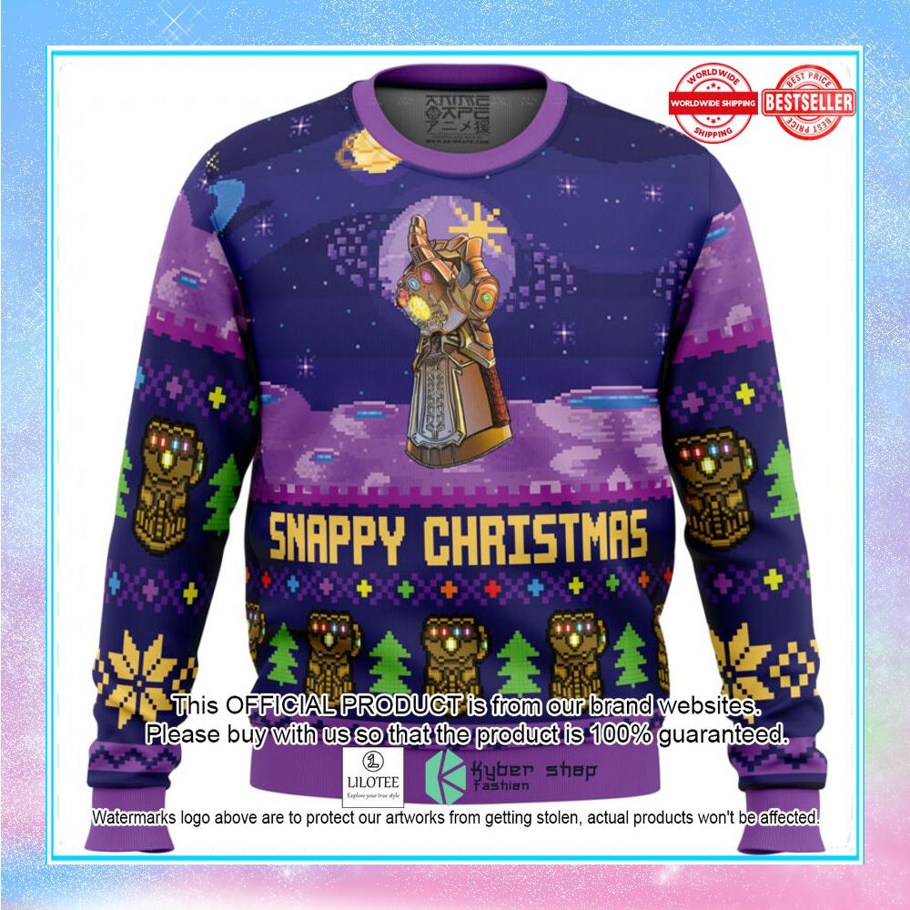 snappy christmas infinity gauntlet marvel sweater christmas 1 455
