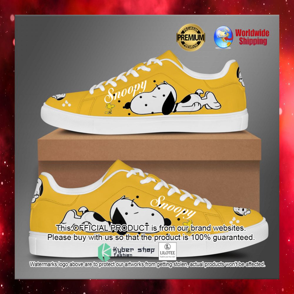snoopy peanuts and woodstock stan smith low top shoes 1 638