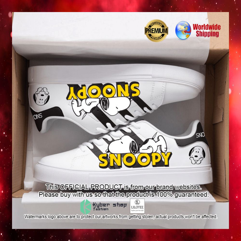 snoopy peanuts cute stan smith low top shoes 1 723