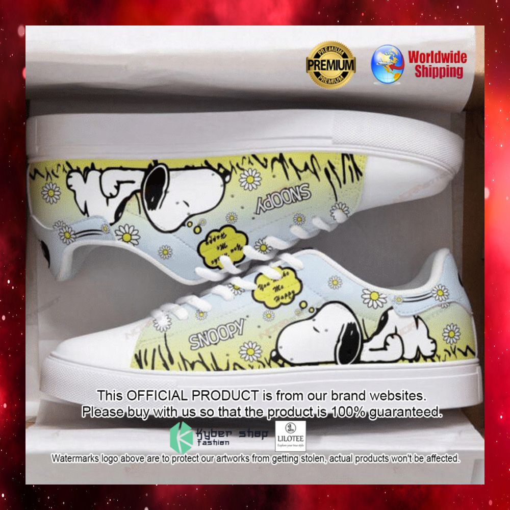 snoopy peanuts flower stan smith low top shoes 1 799