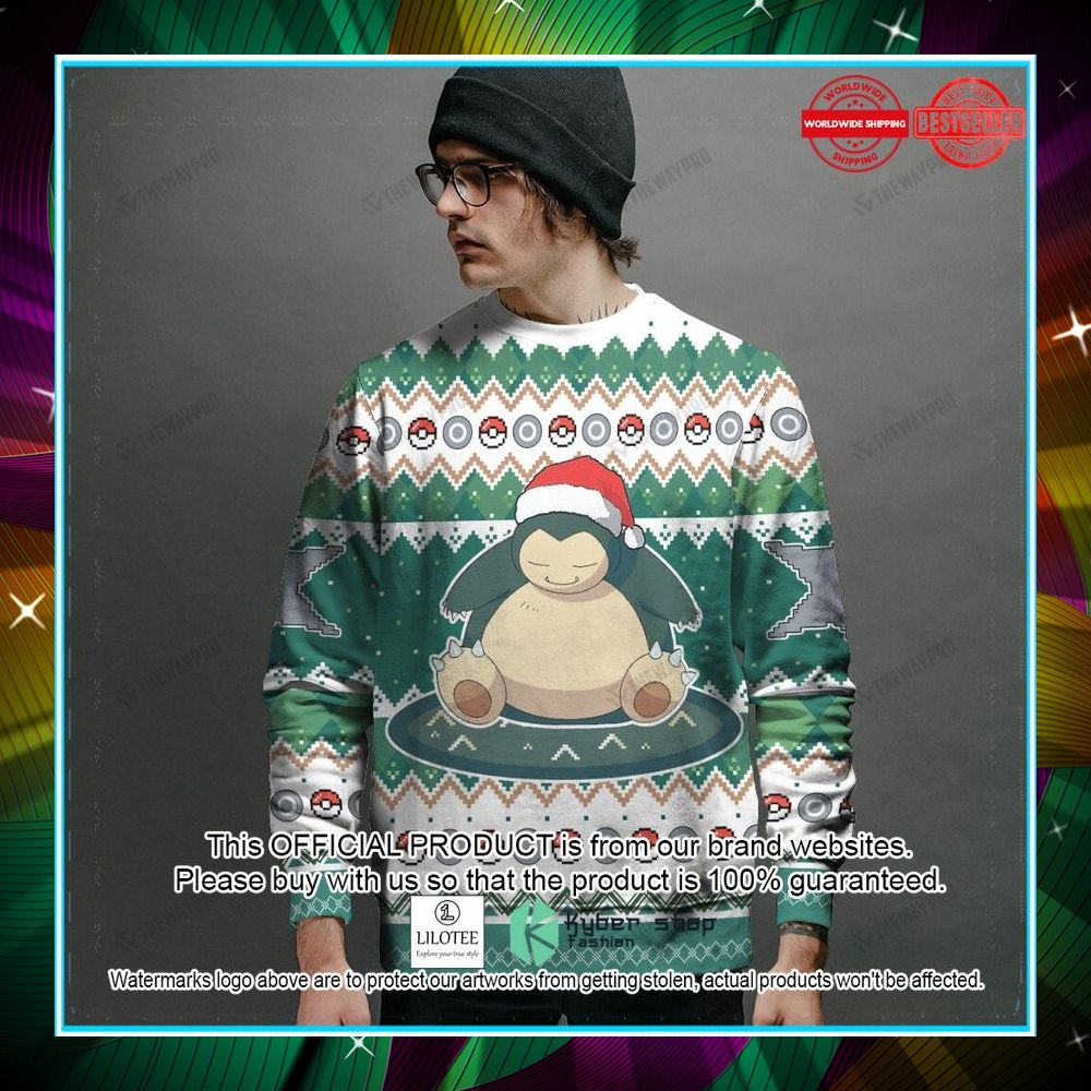 snorlax custom name christmas sweater 2 223