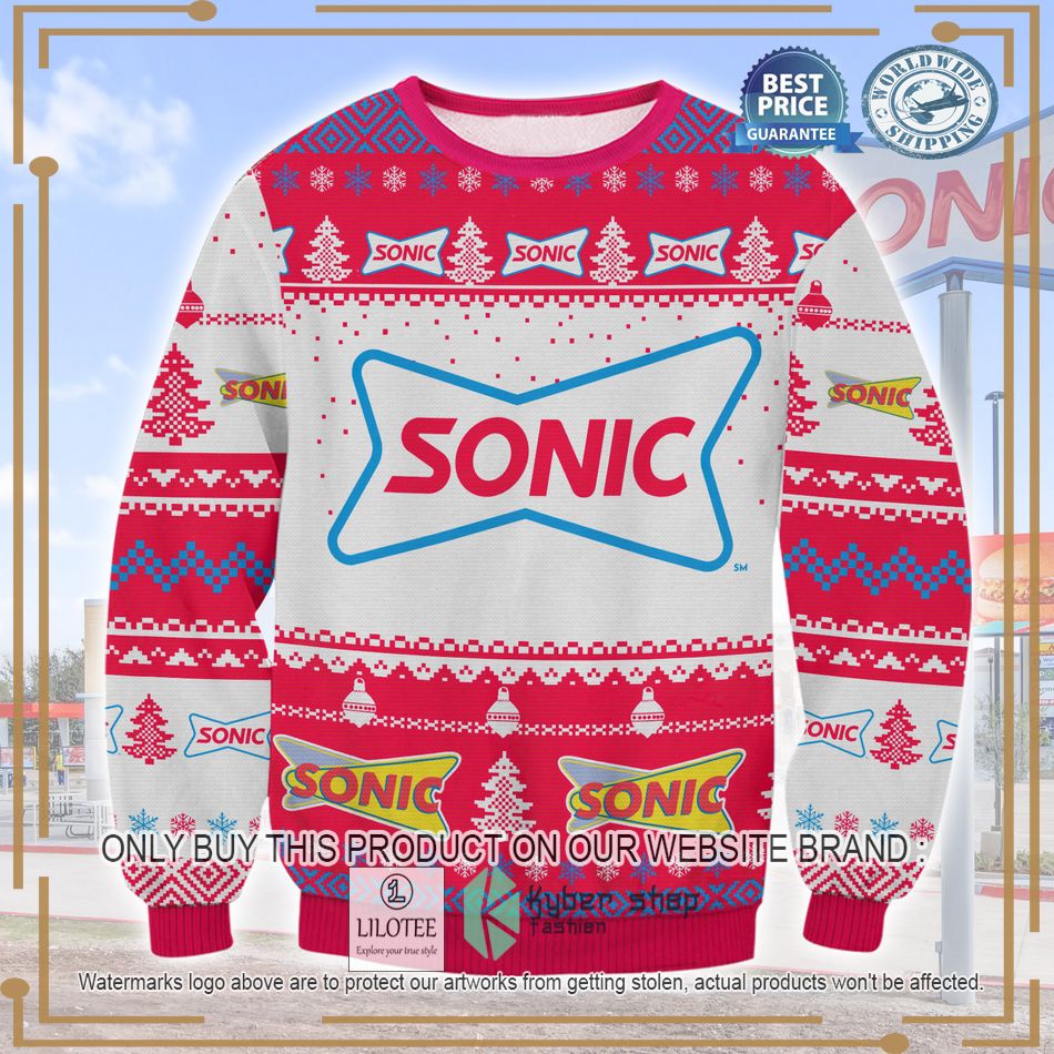 sonic drive in ugly christmas sweater 1 41389