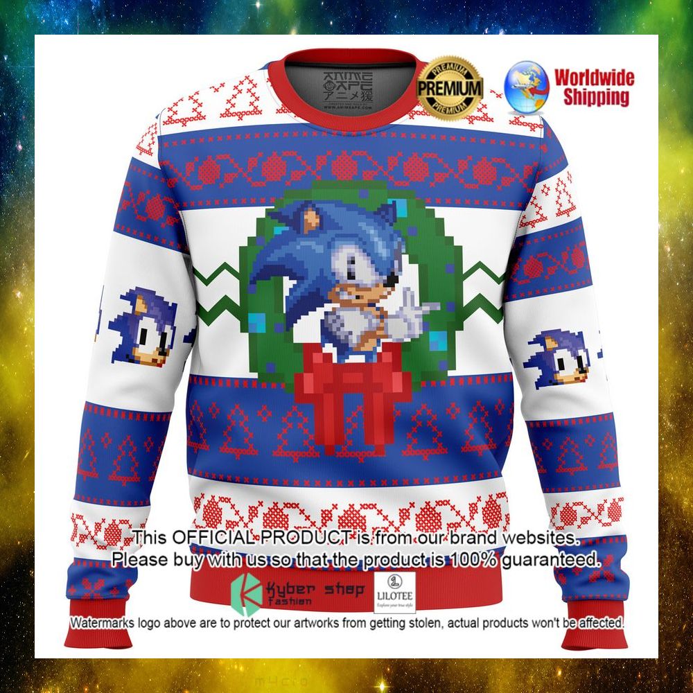sonic the hedgehog christmas sweater 1 866
