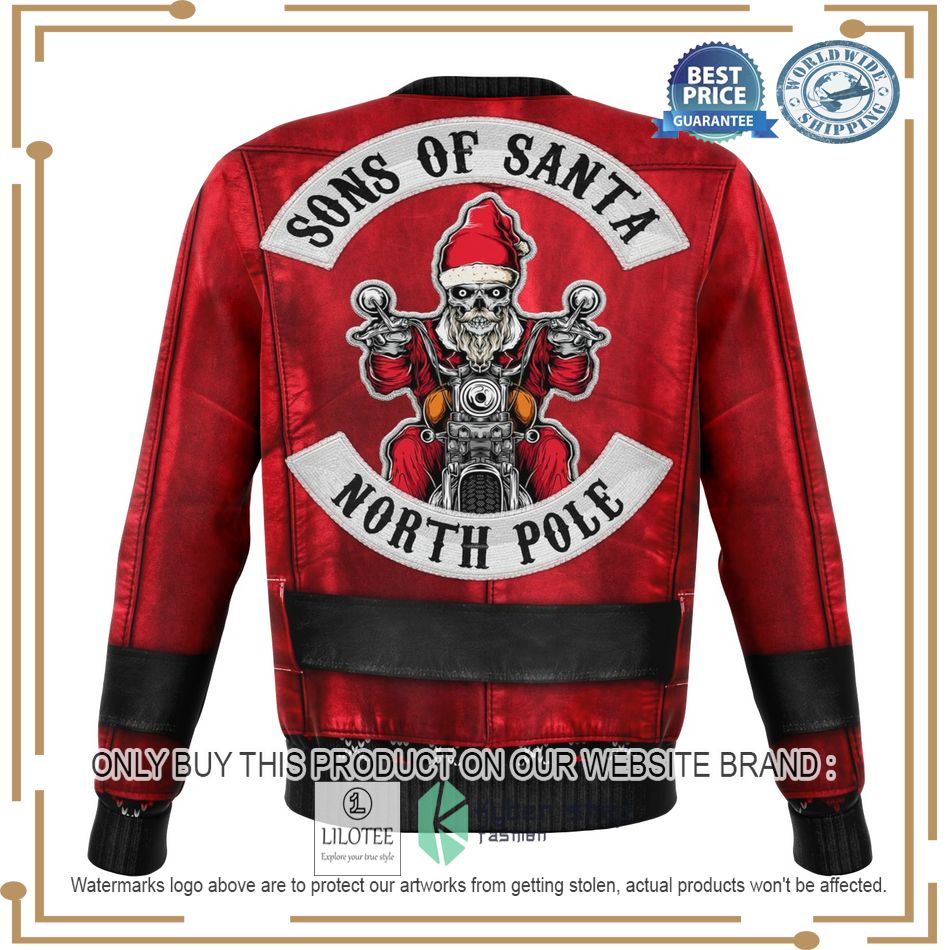sons of santa north pole santa jacket ugly christmas sweater 4 1866