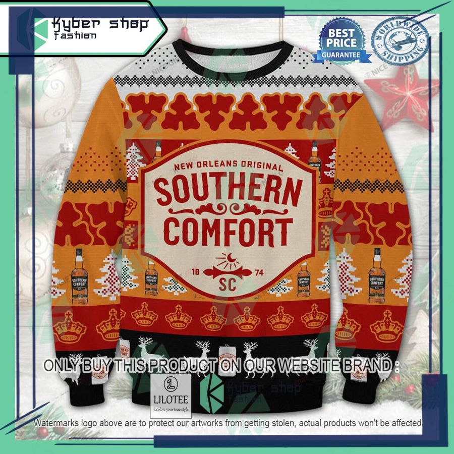 southern comfort logo ugly christmas sweater 1 67368