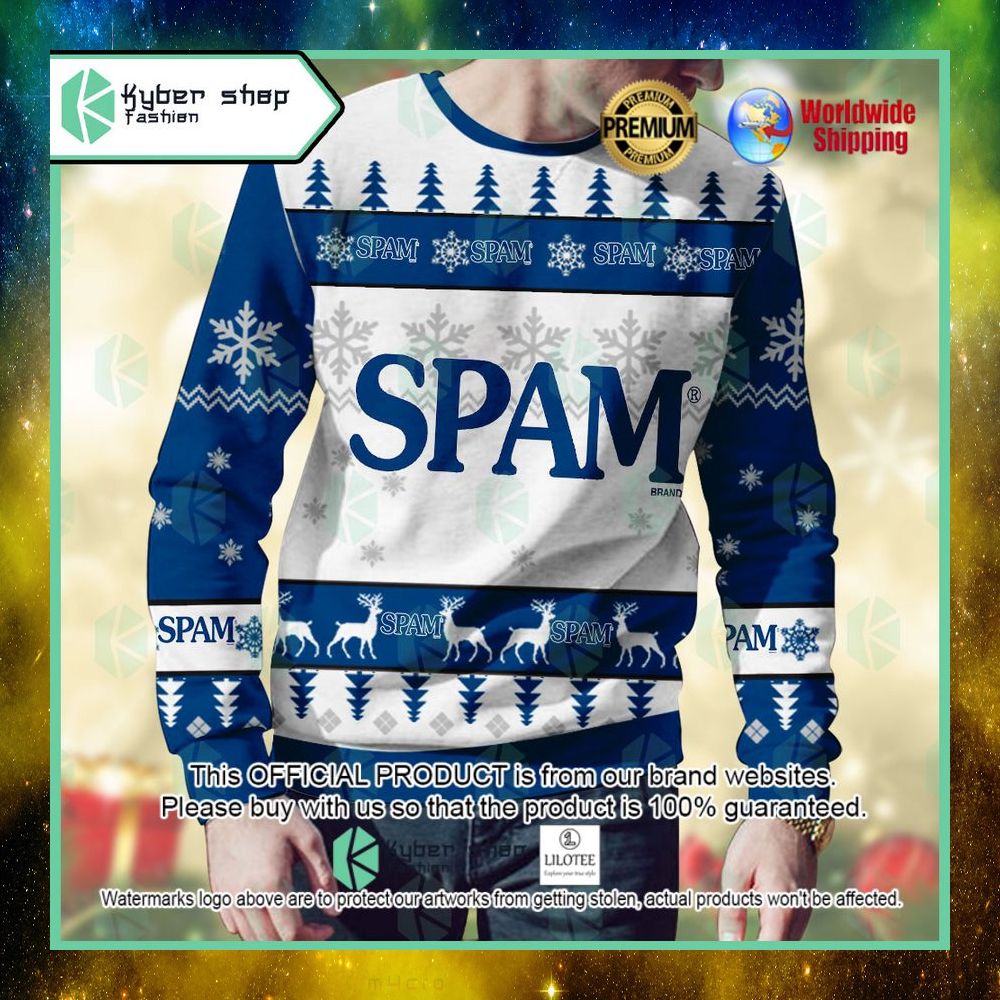 spam custom name christmas sweater 1 396