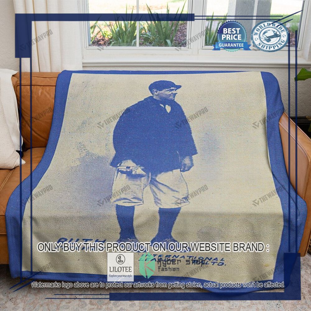 Sport Baseball Card 1914 Baltimore News Babe Ruth Blue Version Blanket - LIMITED EDITION 7