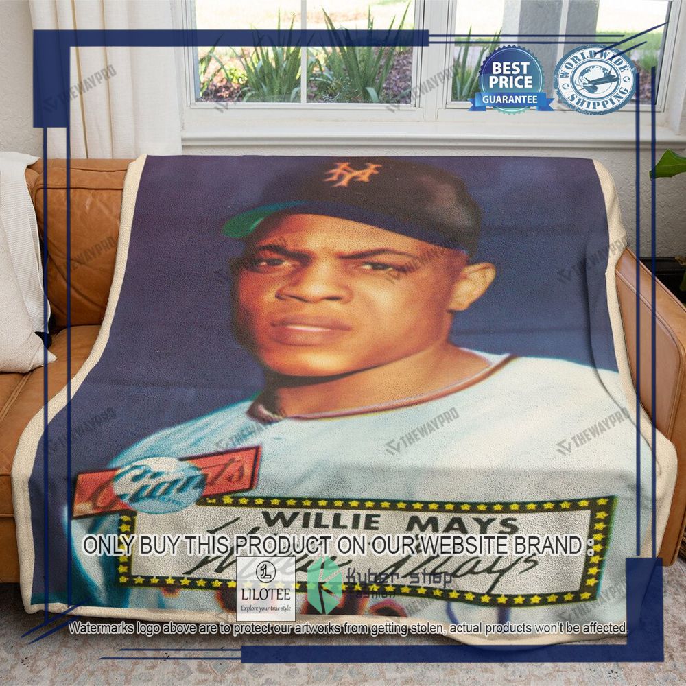 Sport Baseball Card 1952 Topps 261 Willie Mays Mint Blanket - LIMITED EDITION 8