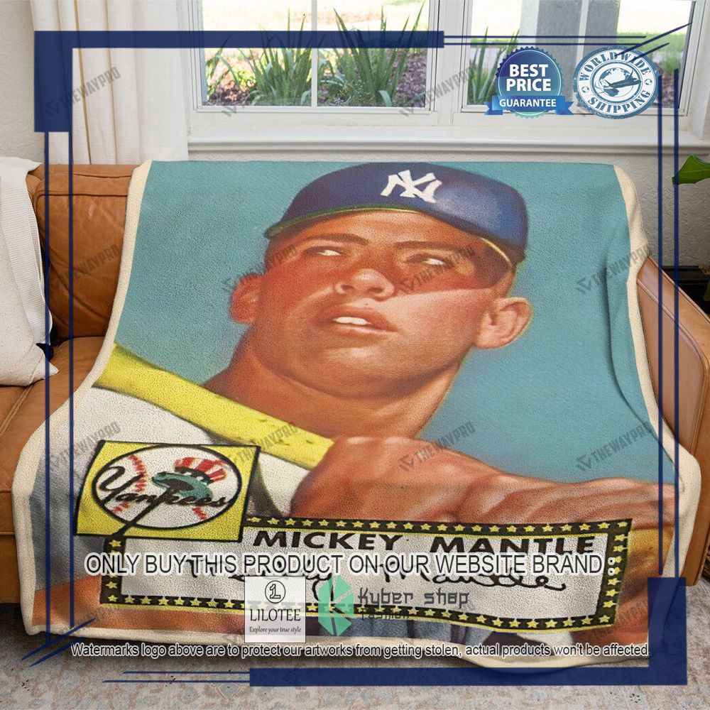 Sport Baseball Card 1952 Topps 311 Mickey Mantle Mint Blanket - LIMITED EDITION 9